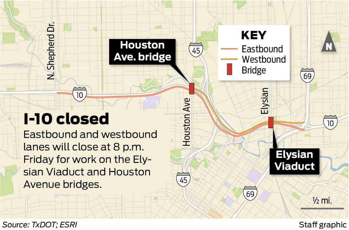 I-10 to close in both directions this weekend due to major projects