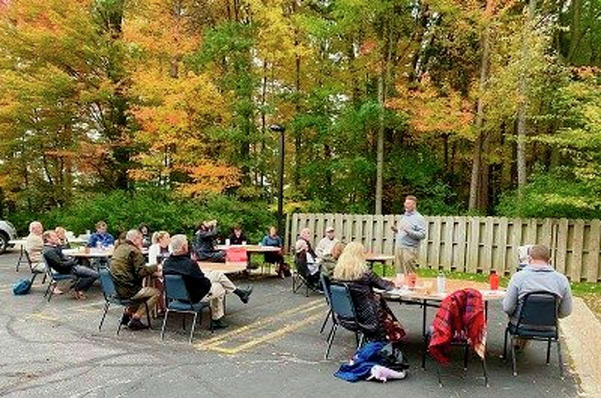 RE/MAX of Midland Realtors recently conducted its annual continuing education class outdoors on a beautiful fall morning. (Photo provided)