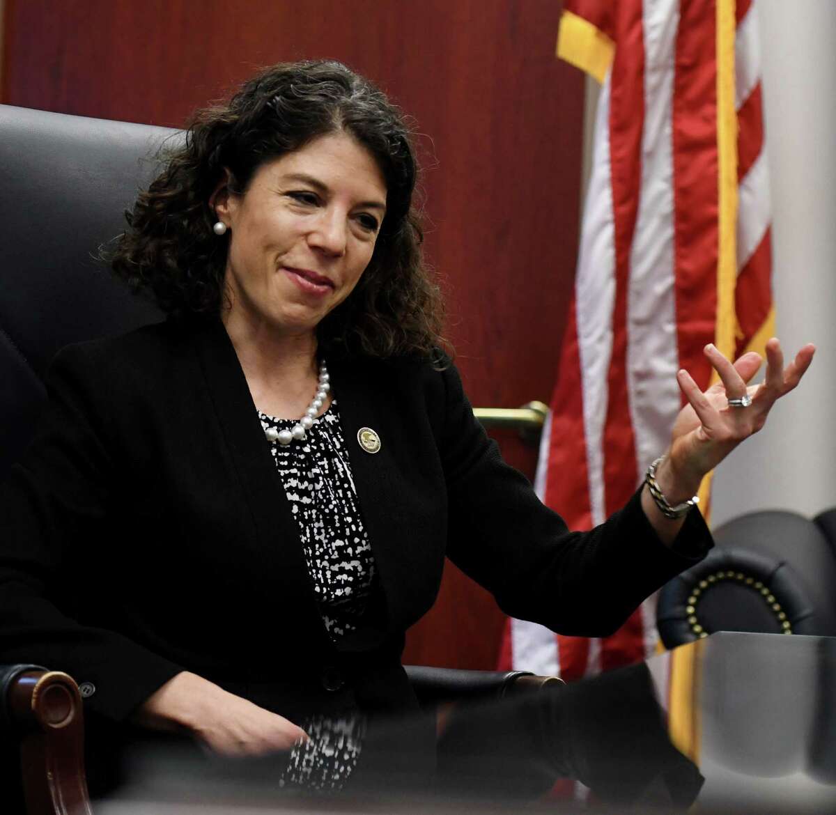 Acting U.S. Attorney Antoinette Bacon is interviewed at her offices on Friday, Oct. 16, 2020, at James T. Foley U.S. Courthouse in Albany, N.Y. She replaced Grant Jaquith as the top federal prosecutor in the 32-county Northern District of New York. (Will Waldron/Times Union)