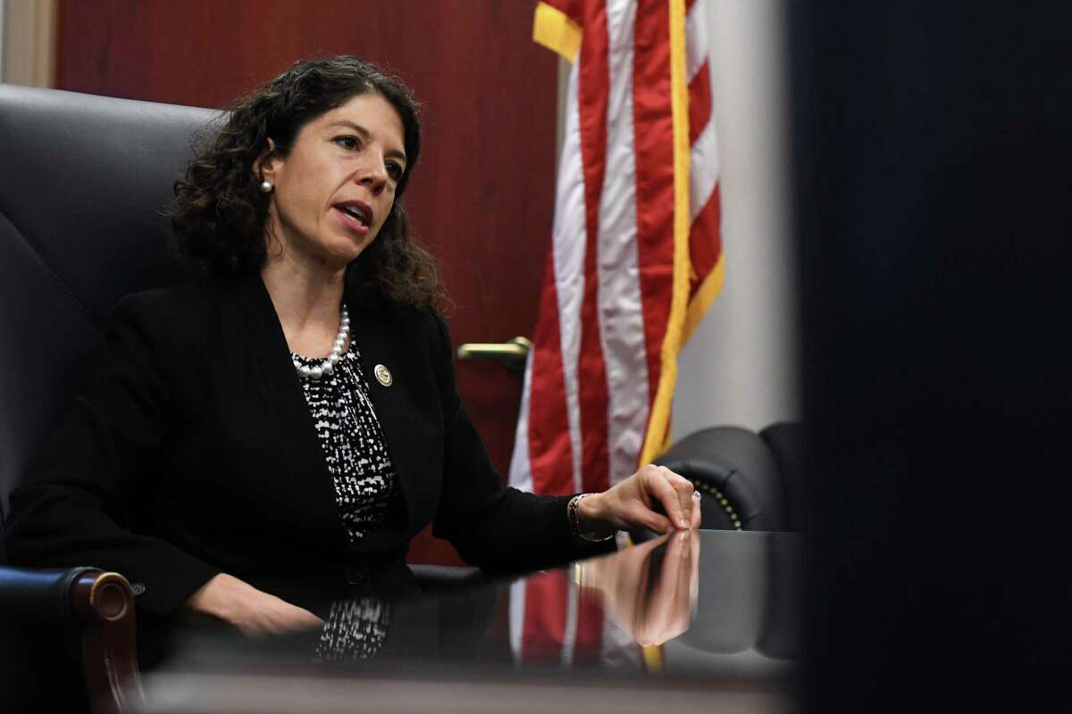 Acting U.S. Attorney Antoinette Bacon is interviewed at her offices on Friday, Oct. 16, 2020, at James T. Foley U.S. Courthouse in Albany, N.Y. She replaced Grant Jaquith as the top federal prosecutor in the 32-county Northern District of New York. (Will Waldron/Times Union)