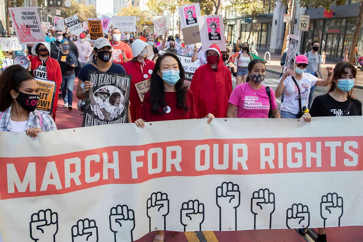 Hundreds rally against Trump at S.F. Women's March: 'We're all in