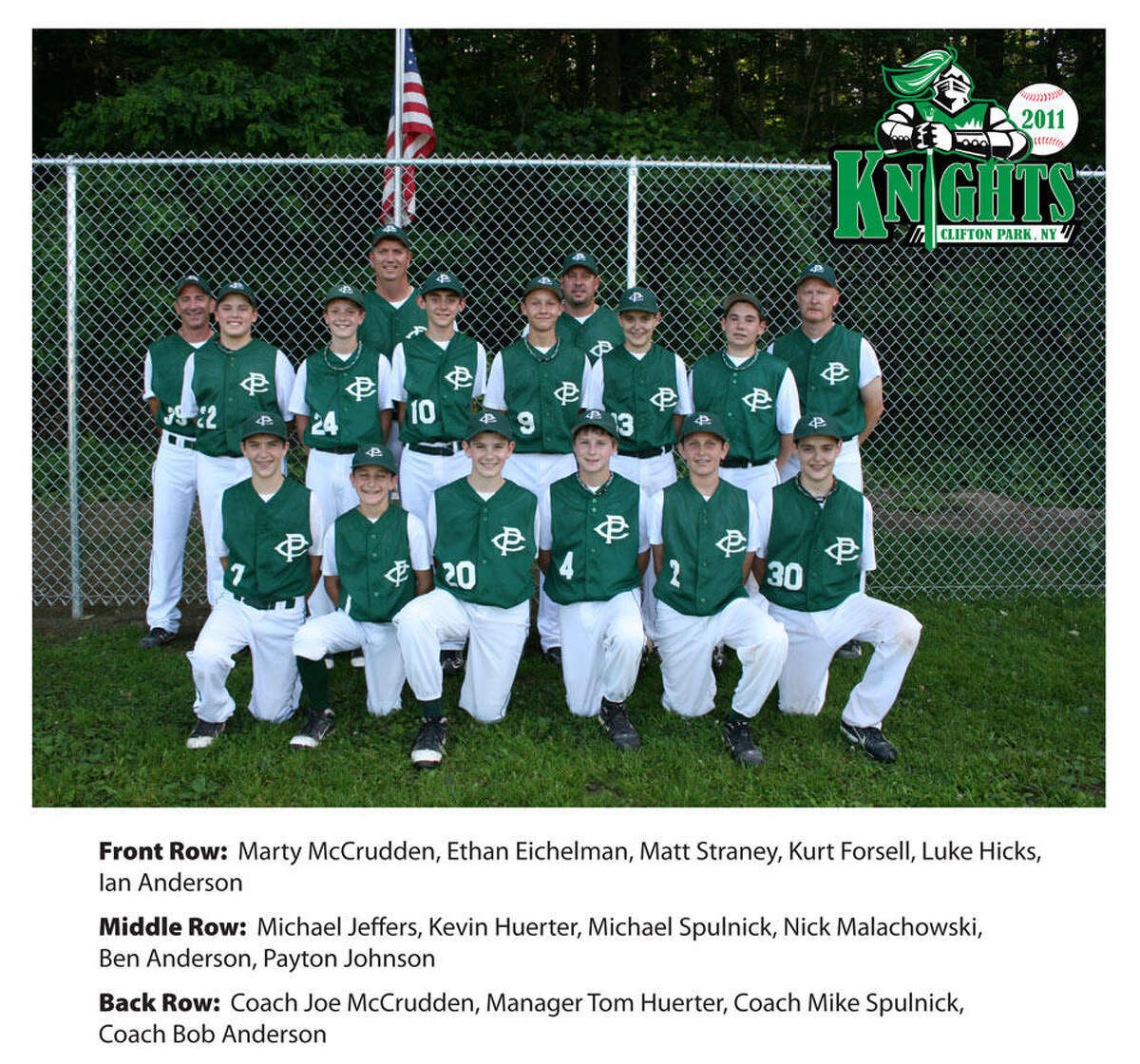 Ian Anderson and Kevin Huerter were part of an under-12 baseball team, the Clifton Park Knights, which played in the Cal Ripken League World Series in Maryland in 2011.