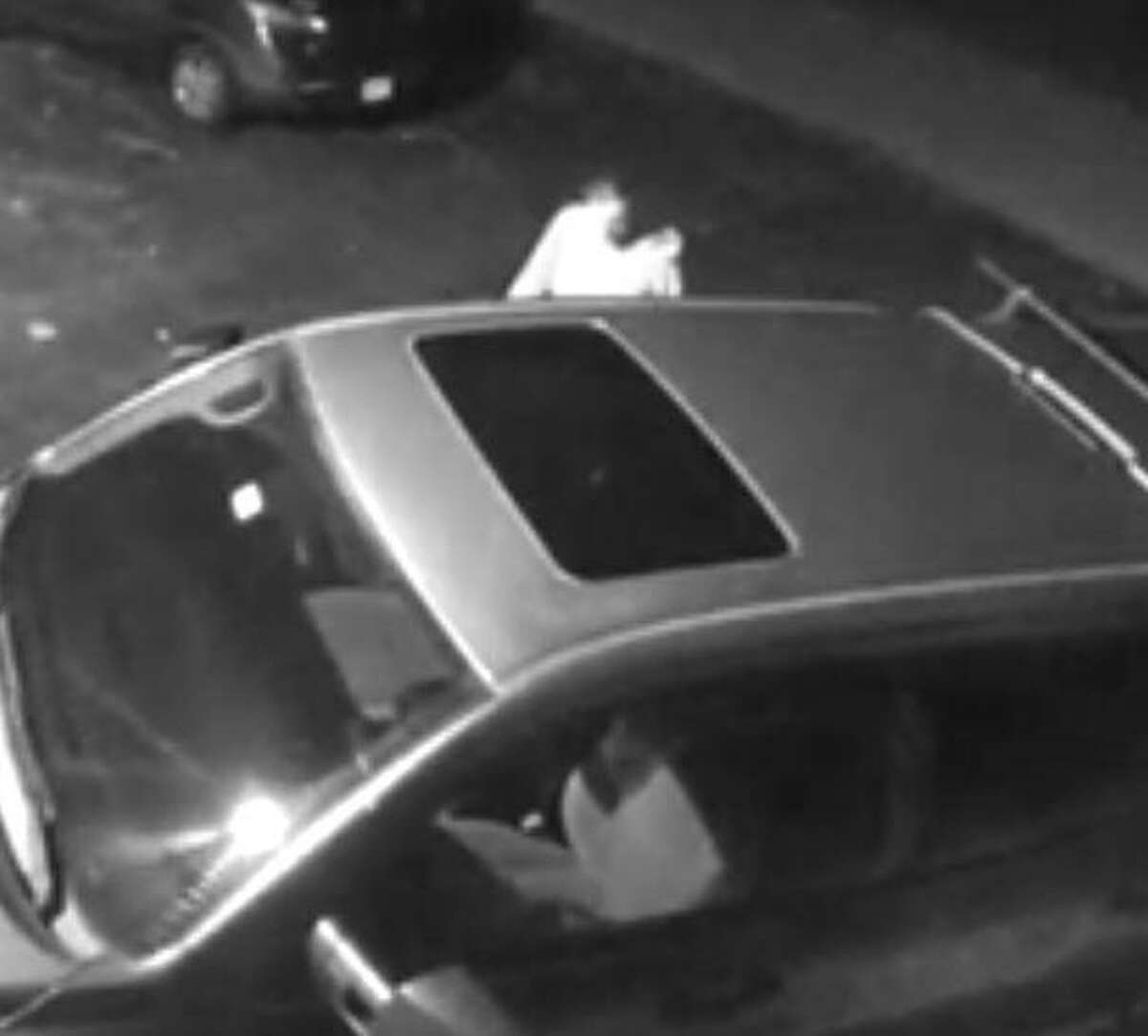 New Milford police are asking the public to help identify this individual caught on residential security cameras burglarizing vehicles in town last week.