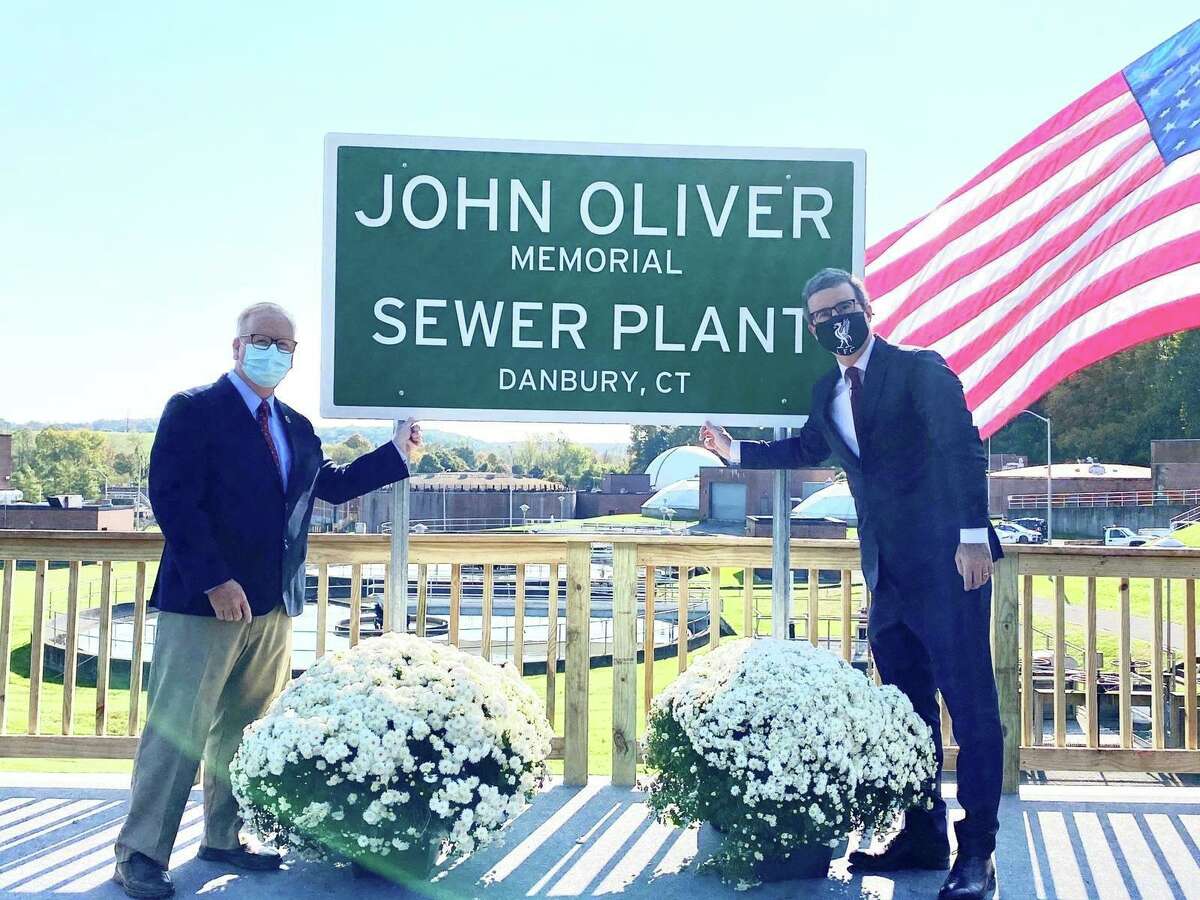 HBO comedian John Oliver secretly visited Danbury to cut the ribbon on the "John Oliver Memorial Sewer Plant." “Yes, I went to Danbury — home of the Danbury Railway Museum, their self-proclaimed world’s tallest Uncle Sam and, now, the single greatest sewage plant in the continental United States.” The episode, which covered the World Health Organization’s past, present and possible future without the United States as a member, saved the Danbury announcement for the last segment. Oliver said the sewage plant was “even more beautiful than I imagined.” Boughton said last week the event would not be open to the public due to COVID-19 concerns. Although the trip to Danbury was not publicized, Oliver shared video of his visit to the Hat City.
