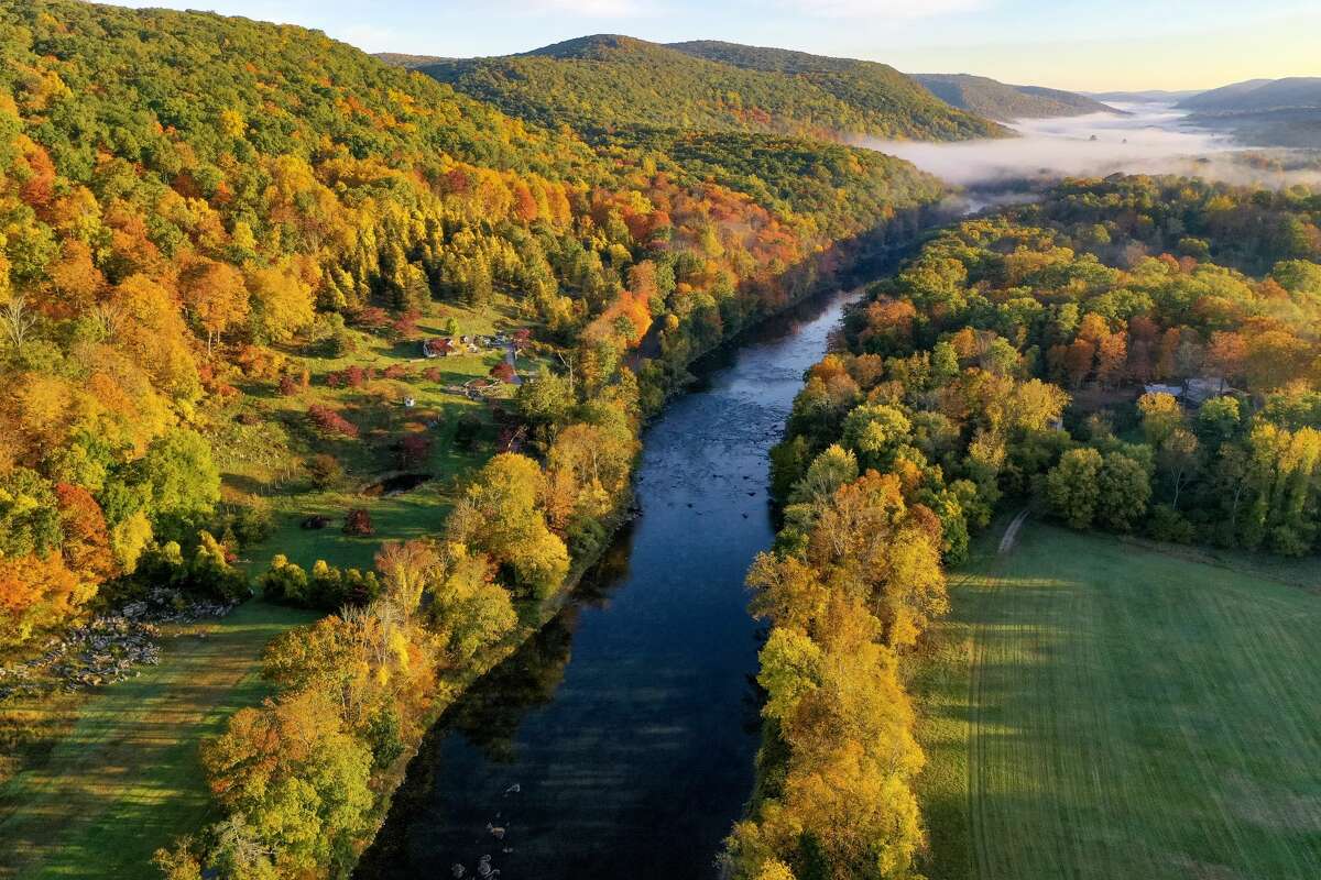 Drone Photos Capture Connecticut Fall Foliage From Above