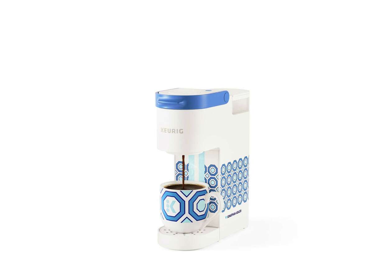A new Keurig with Jonathan Adler’s blue geometric design was created for Target.