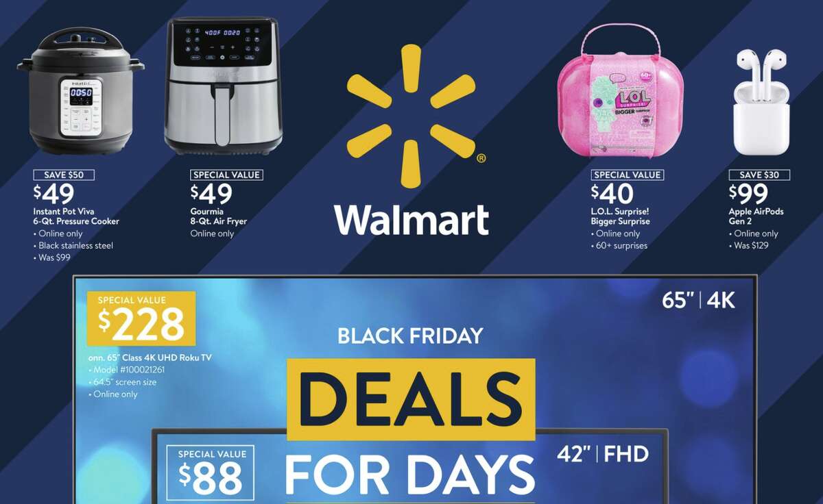 Walmart Black Friday Deals: Three sales events, beginning Nov. 4