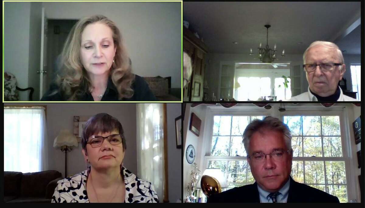 The Weston League of Women Voters held a virtual debate for state Rep. Anne Hughes, a Democrat, and her Republican challenger John Shaban on Oct. 17.