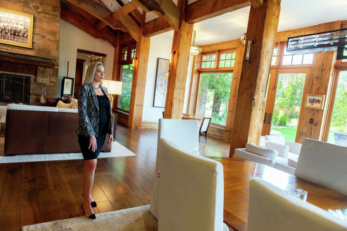 Charlotte Durham inspects Bozeman's Old River Farm property, which was listed for $10.9 million. A buyer from the Midwest recently moved in.