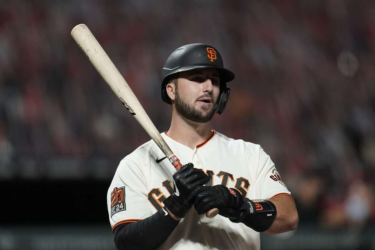 San Francisco Giants' Joey Bart against the Colorado Rockies during a baseball game in San Francisco, Tuesday, Sept. 22, 2020. (AP Photo/Jeff Chiu)