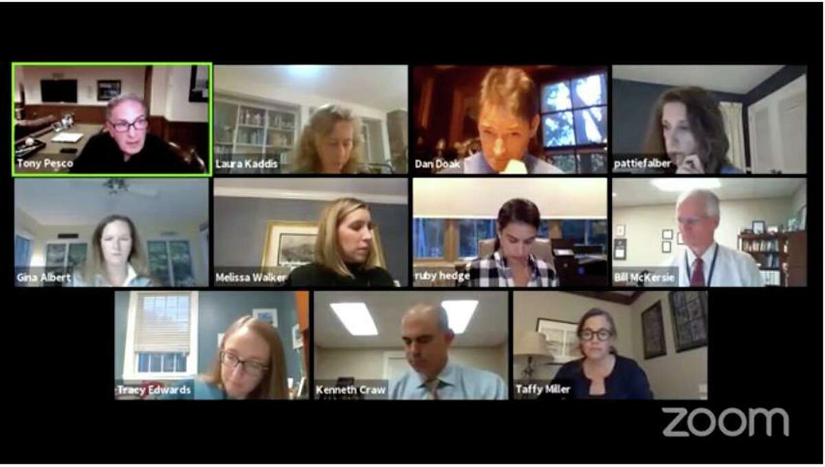 The Weston Board of Education held its monthly meeting on Monday. Taken Oct. 19, 2020.
