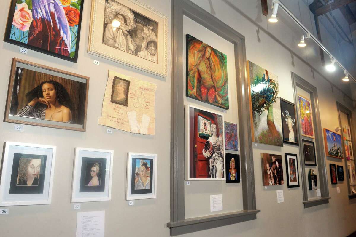 The Story of Women exhibit currently on display at the Milford Art Council.