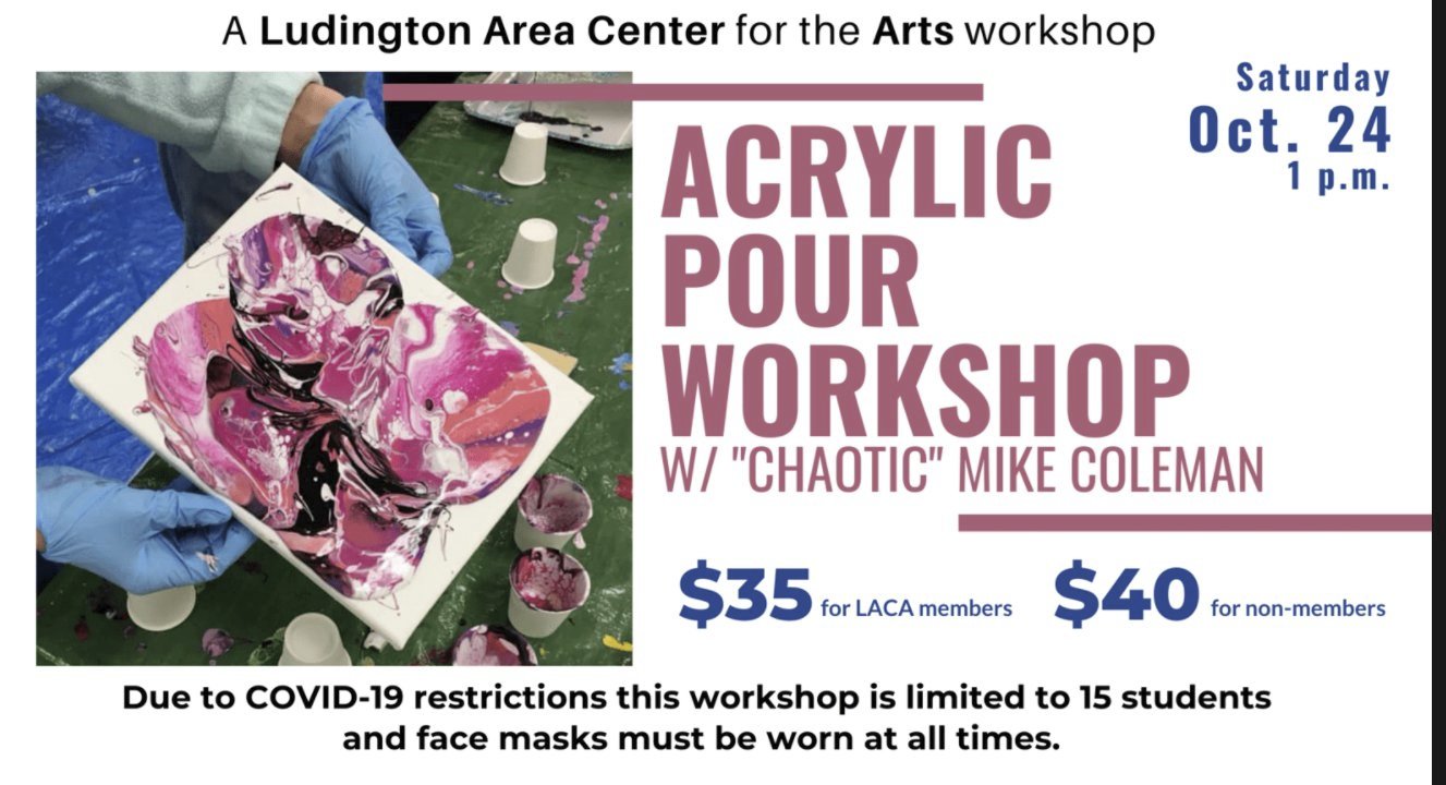 Acrylic Pour Pottery Workshops On Offer By Laca Manistee News Advocate