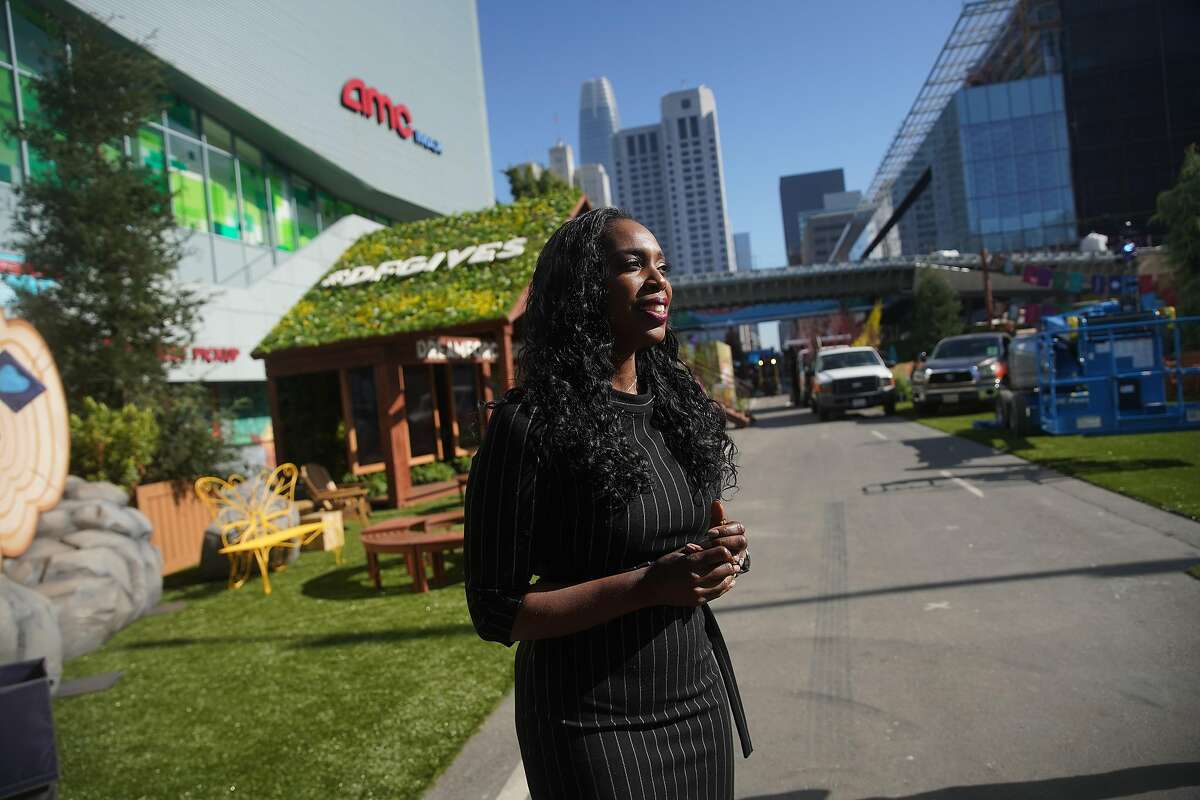 Ebony Beckwith, seen as preparations are made for Salesforce’s 2018 Dreamforce event, said this year’s virtual event will be different in key ways.