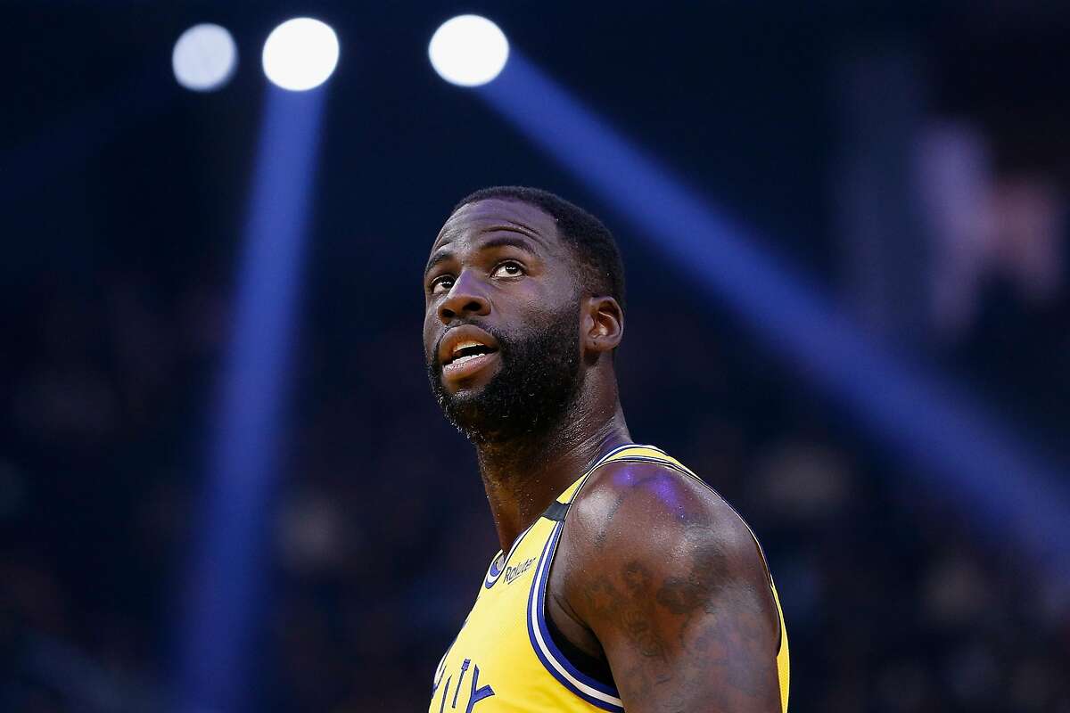 SAN FRANCISCO, CALIFORNIA - JANUARY 24: Draymond Green #23 of the Golden State Warriors looks on in the first half against the Indiana Pacers at Chase Center on January 24, 2020 in San Francisco, California. NOTE TO USER: User expressly acknowledges and a