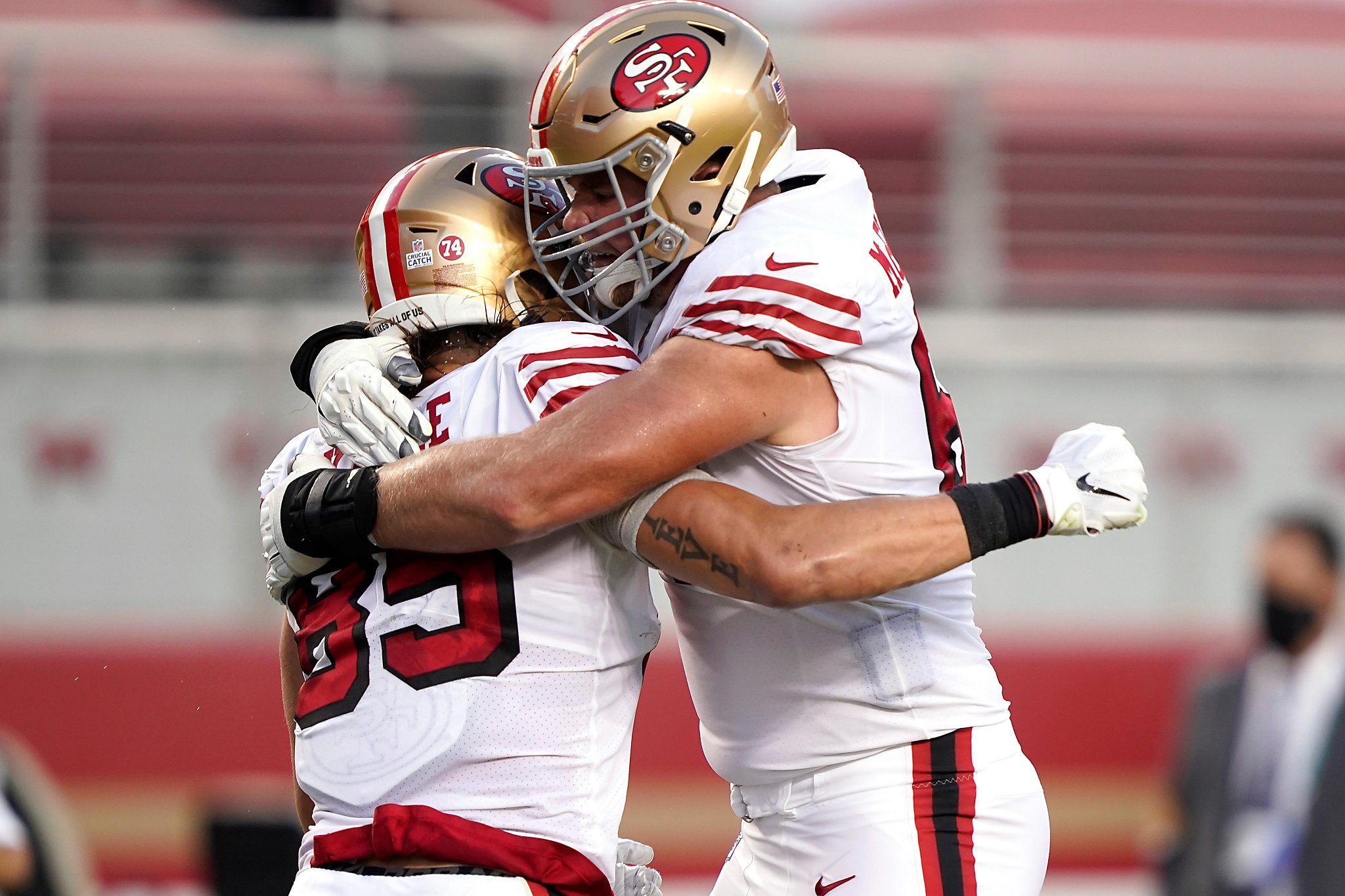 Exasperation to appreciation: 49ers' Mike McGlinchey thanks his