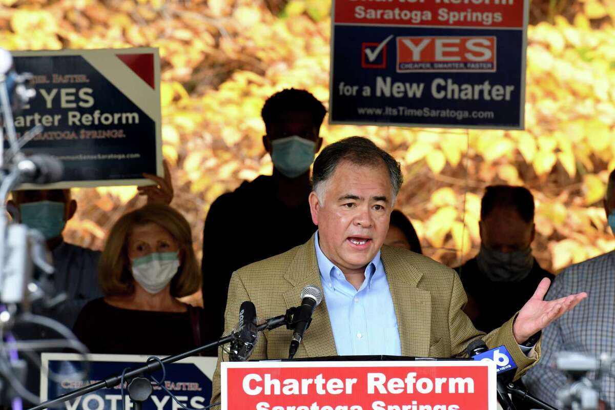 Ron Kim, former Saratoga Springs commissioner of public safety and Common Sense Saratoga co-chair, has been a strong proponent of charter change in the city. (Will Waldron/Times Union)