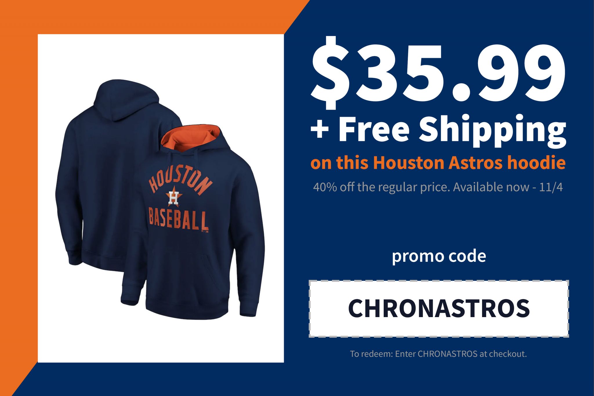 Chron Exclusive: Pay only $35.99 for this Astros hoodie