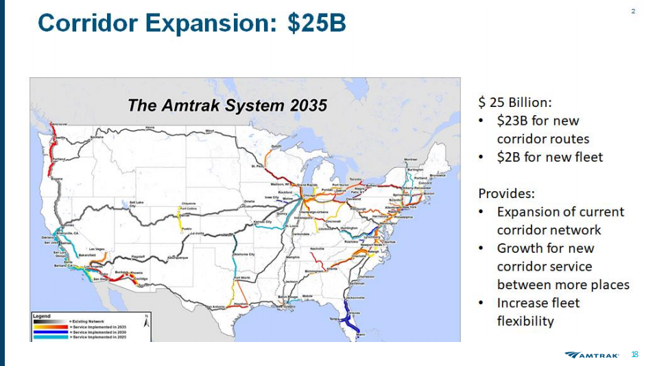 Amtrak has expansion within the San AntonioDallasHouston triangle
