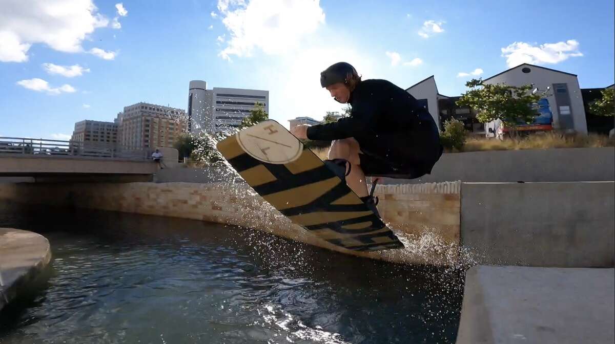 Earlier this month, a New Braunfels professional wakeboarder and his friends shocked crowds downtown by performing tricks and jumping off damns along the San Antonio River.
