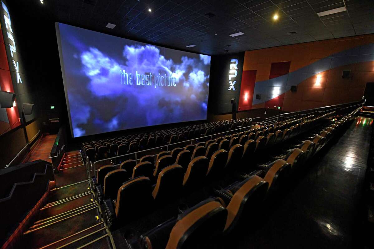 The movie "Tenet" had a small audience for the first matinee viewing of the day at Regal Cinemas at Colonie Center on Friday, Oct. 23, 2020 in Colonie, N.Y. Movie fans are returning to the theaters for the first time since the pandemic started. (Lori Van Buren/Times Union)