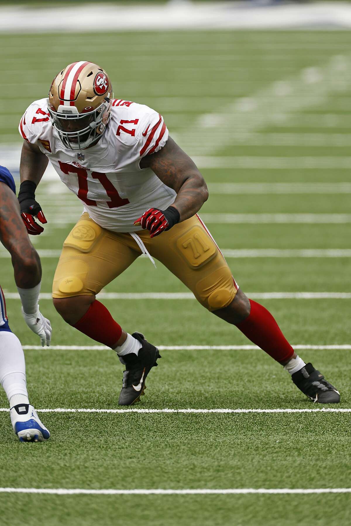 San Francisco 49ers running back JaMycal Hasty (23) runs off the