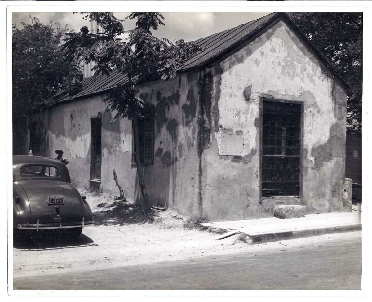 The Cos House is pictured as it was in 1939; the structure, one of the original buildings at La Villita, was among those restored in 1941 when then-Mayor Maury Maverick with support from the San Antonio Conservation Society (now known as the Conservation Society of San Antonio) launched a major project to turn the slums at the location into a replica of old-time San Antonio.
