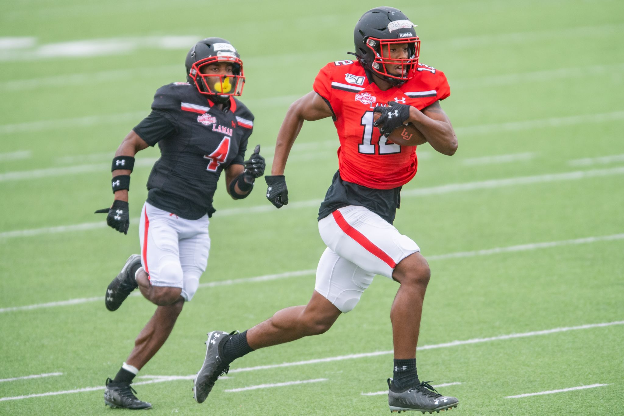 Lamar football holds Red and Black scrimmage