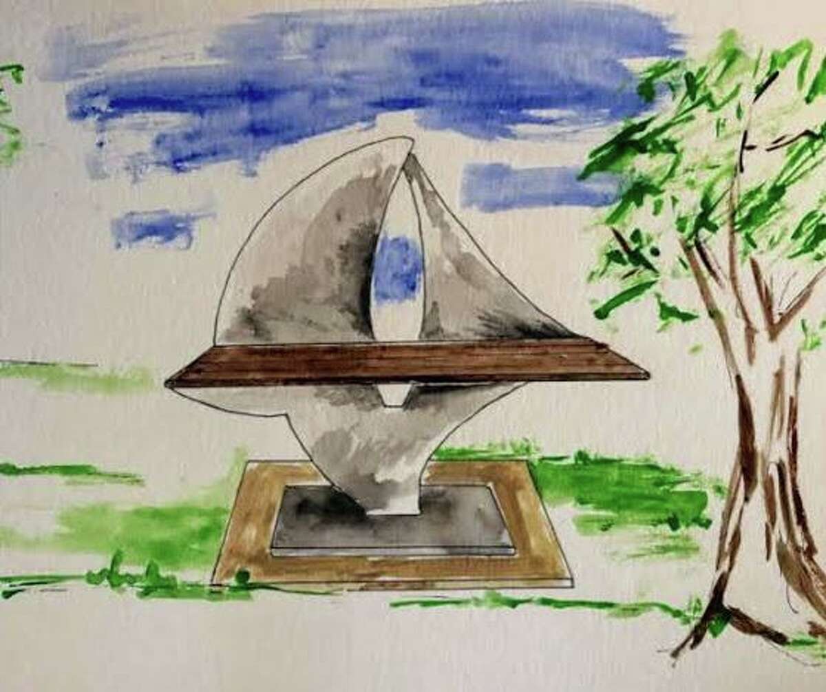 A sketch of the bench, Replicant, by Gerard Kelleher & Mary Lou O’Connor.
