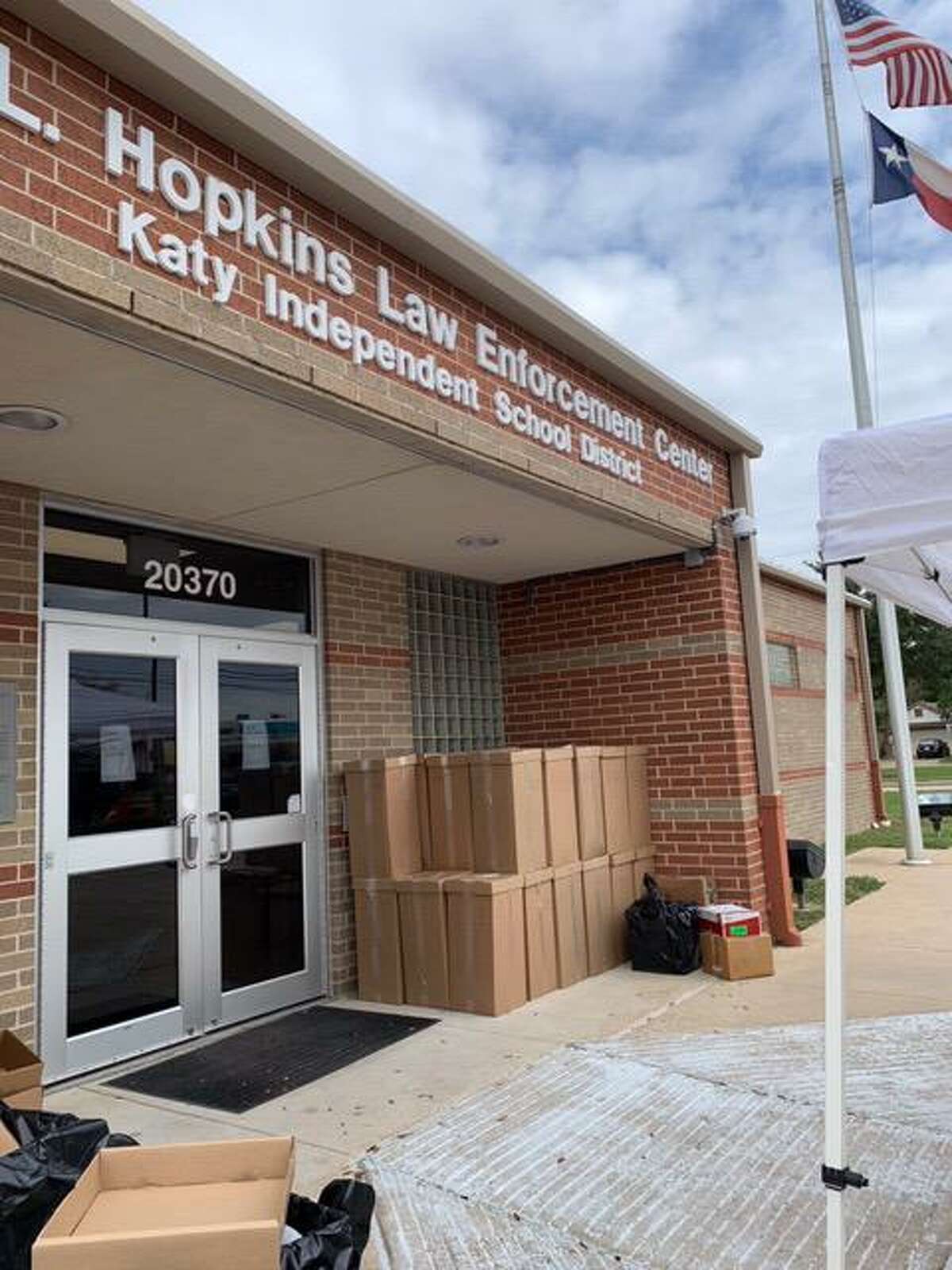During the 19th Annual National Prescription Drug Take Back event at the Mark L. Hopkins Law Enforcement Center on Saturday, Oct. 24, the Katy Independent School District Police Department collected 39 boxes of unused and expired prescription drugs to be destroyed so they would not pose a health risk.