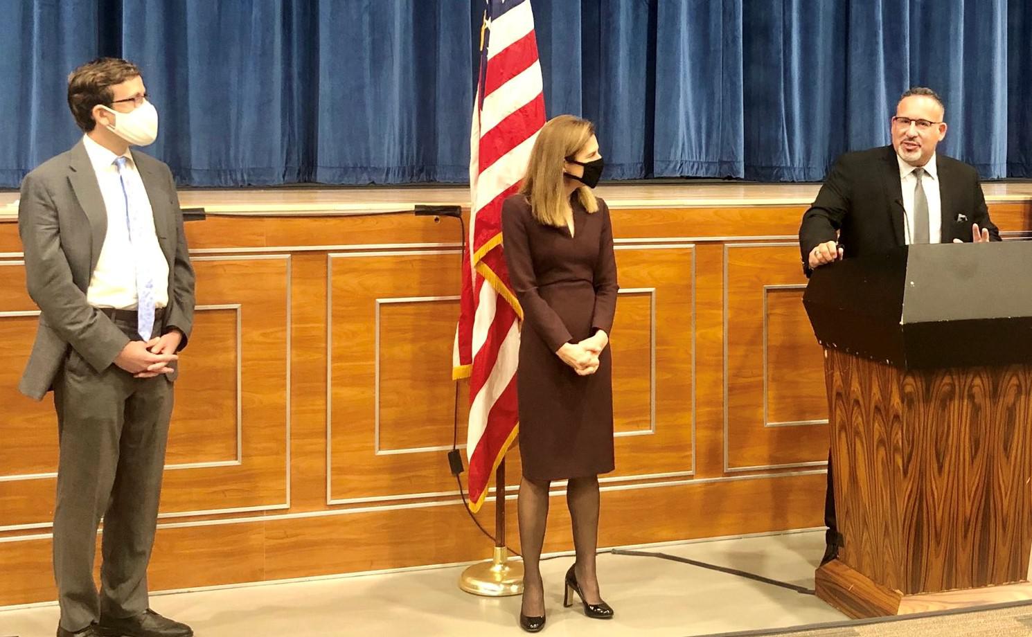 Middletown high students participating in mock presidential election