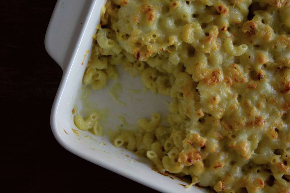 The macaroni and cheese at Mastro's Steakhouse is an indulgent side dish.
