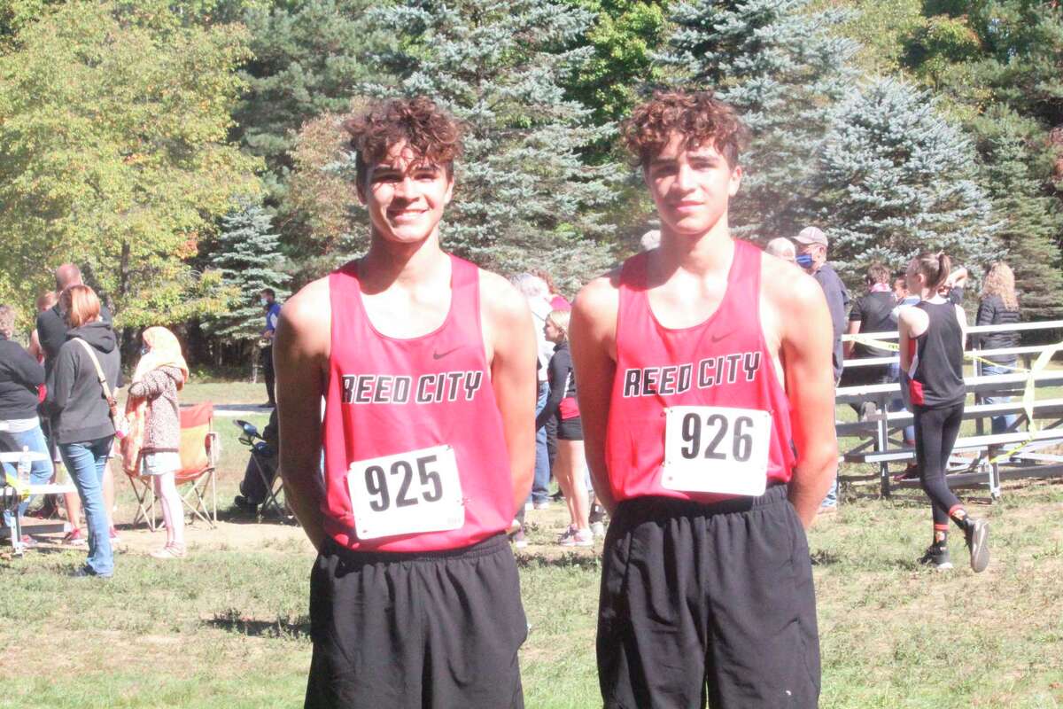 Twin brothers Elijah (left) and Izaiah Lentz of Reed City are in their freshman seasons. (Herald Review photo/John Raffel)