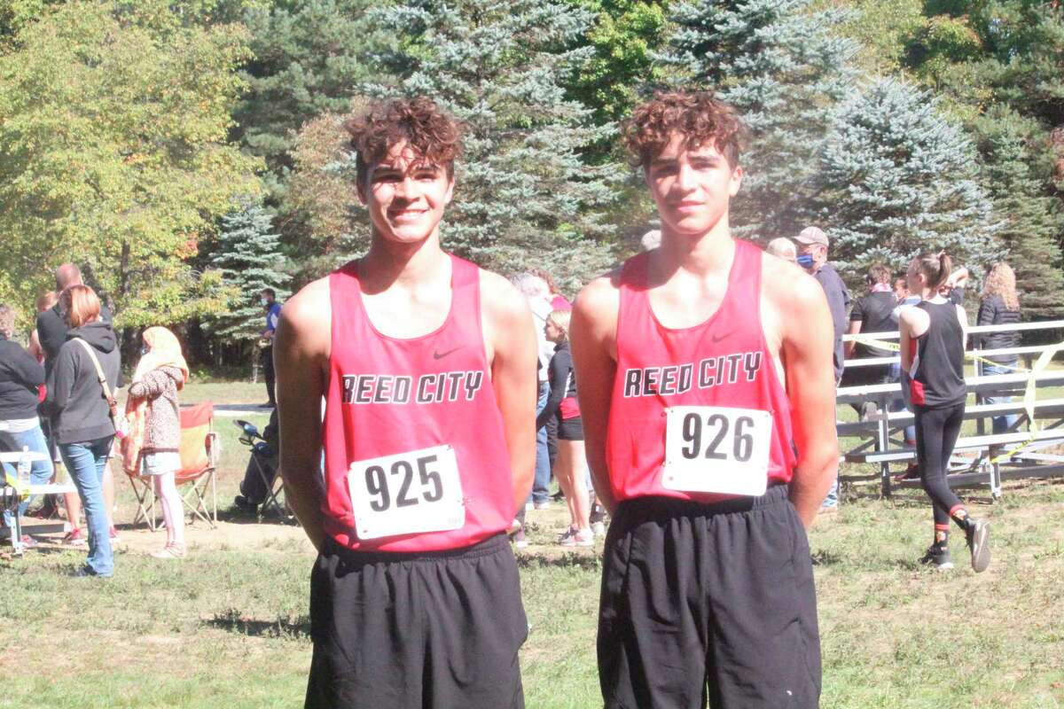 Twin brothers Elijah (left) and Izaiah Lentz of Reed City are in their freshman seasons. (Herald Review photo/John Raffel)