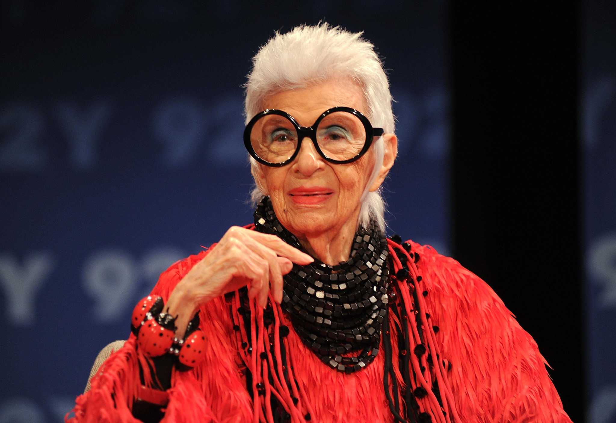 Styleicon Iris Apfel discusses her coloring book and living in color