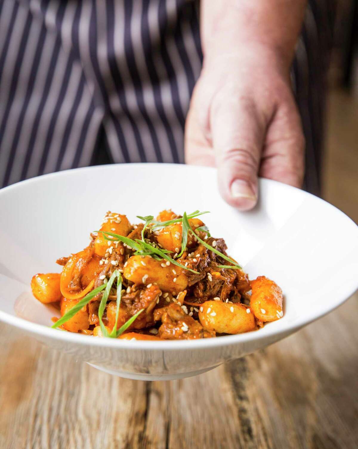 Korean Braised Goat Dumplings are chef Chris Shepherd's signature dish.