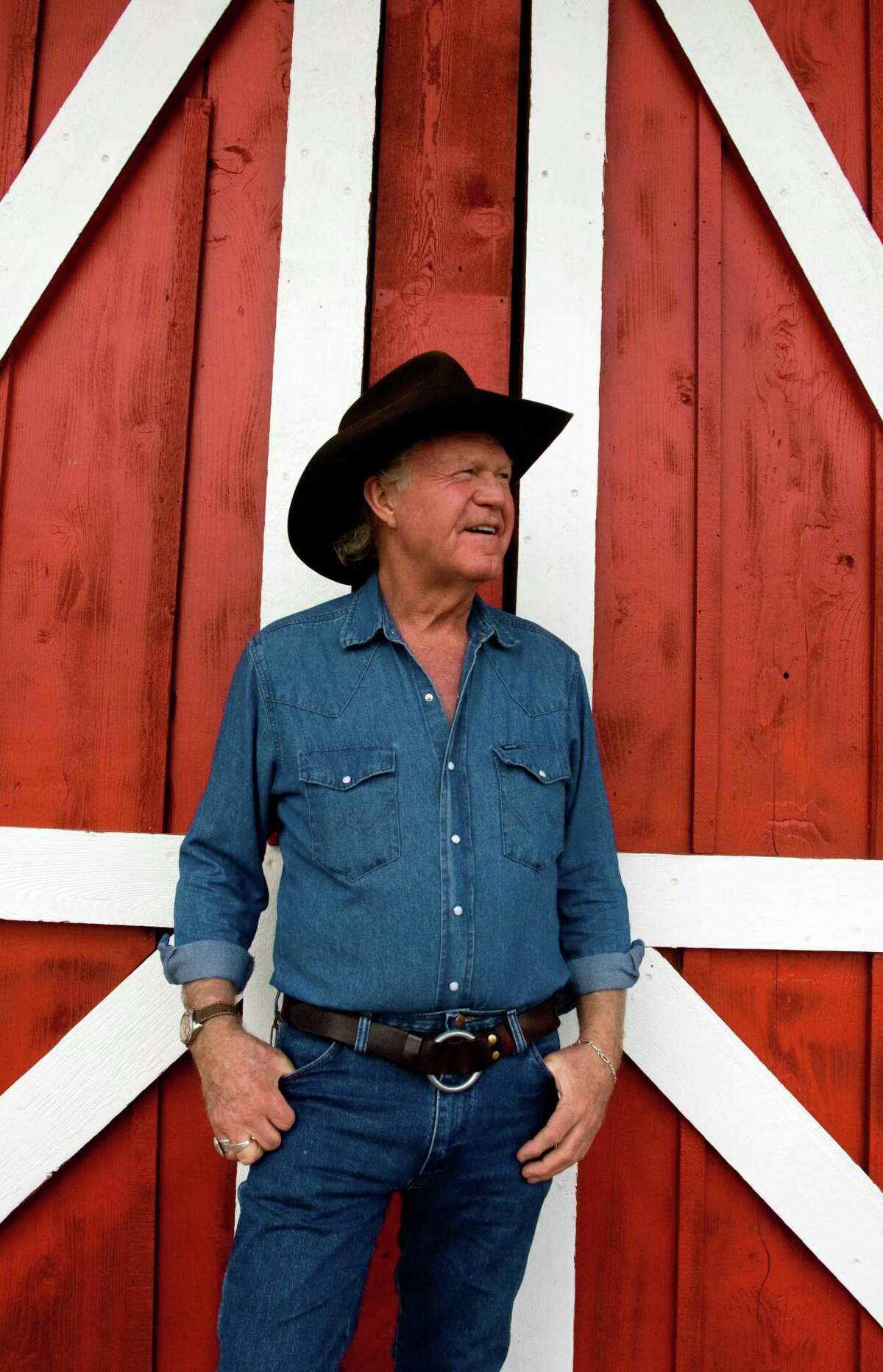 Billy Joe Shaver, 68, a prolific songwriter living in Waco, Texas, poses outside the Leon Springs Dance Hall in San Antonio, Texas on Friday, August 17, 2007. His new album, entitled "Everybody's Brother," comes out on August 25, 2007.