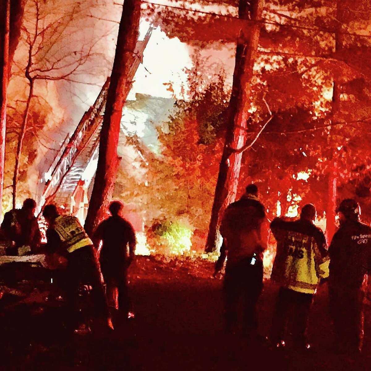 Fire officials: Canton blaze sends two to Bridgeport burn center