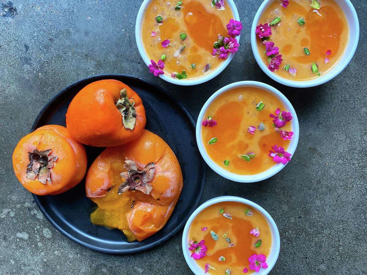 Persimmon pudding by Pondicheri chef Anita Jaisinghani