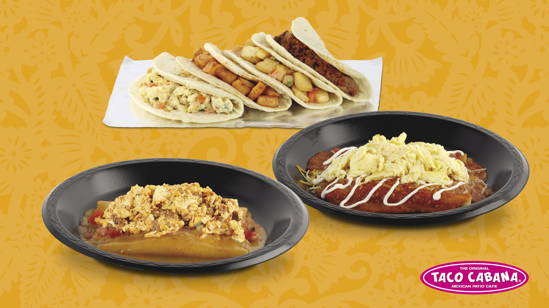 Introducing the new 5 Under $5 value menu at Taco Cabana! Try TC classics  and new items including our Double Crunch Pizza and the new Cheese  Enchilada, By Taco Cabana