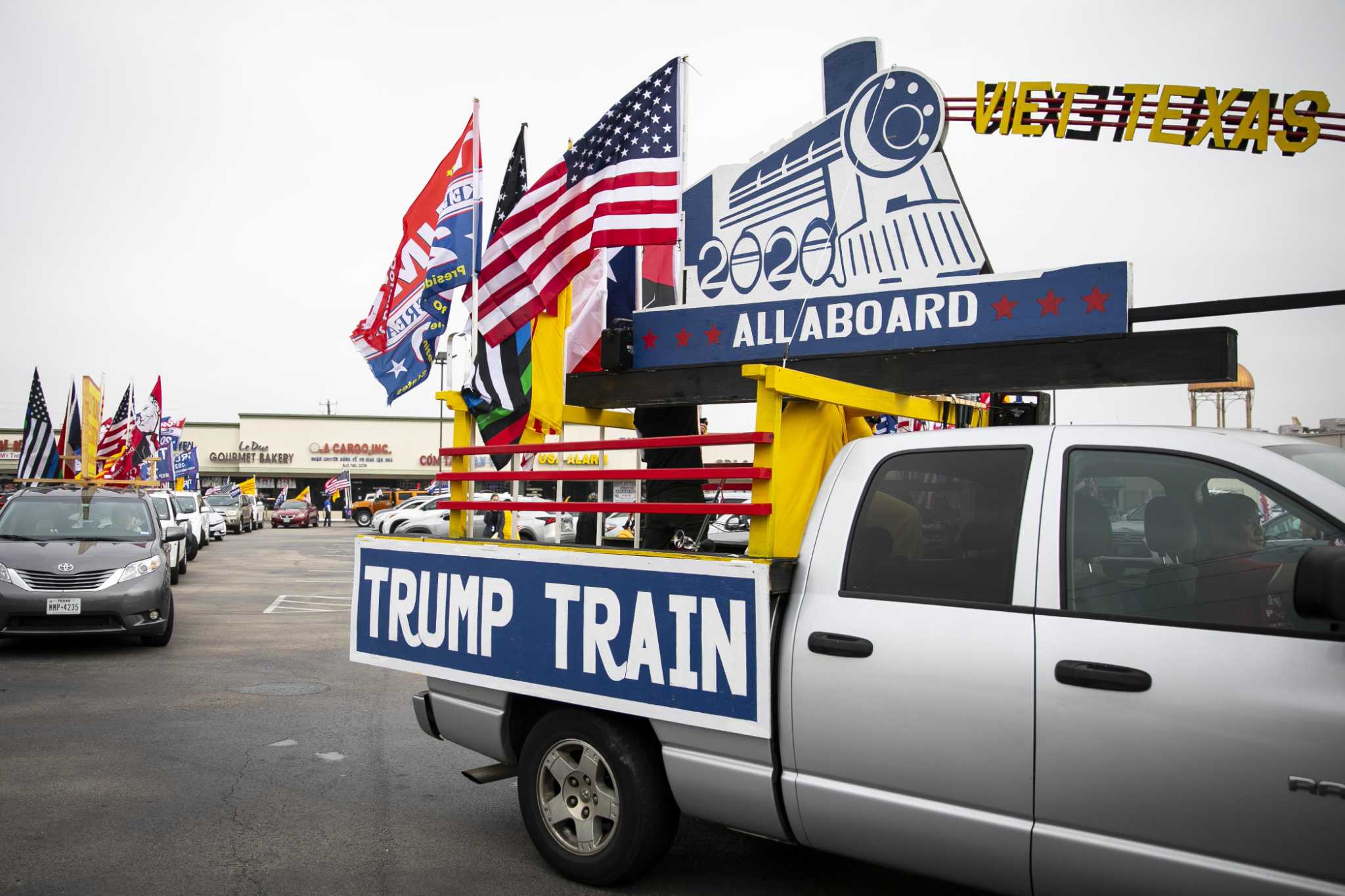 If Trump Train surrounding Biden bus is free speech, what's road rage?