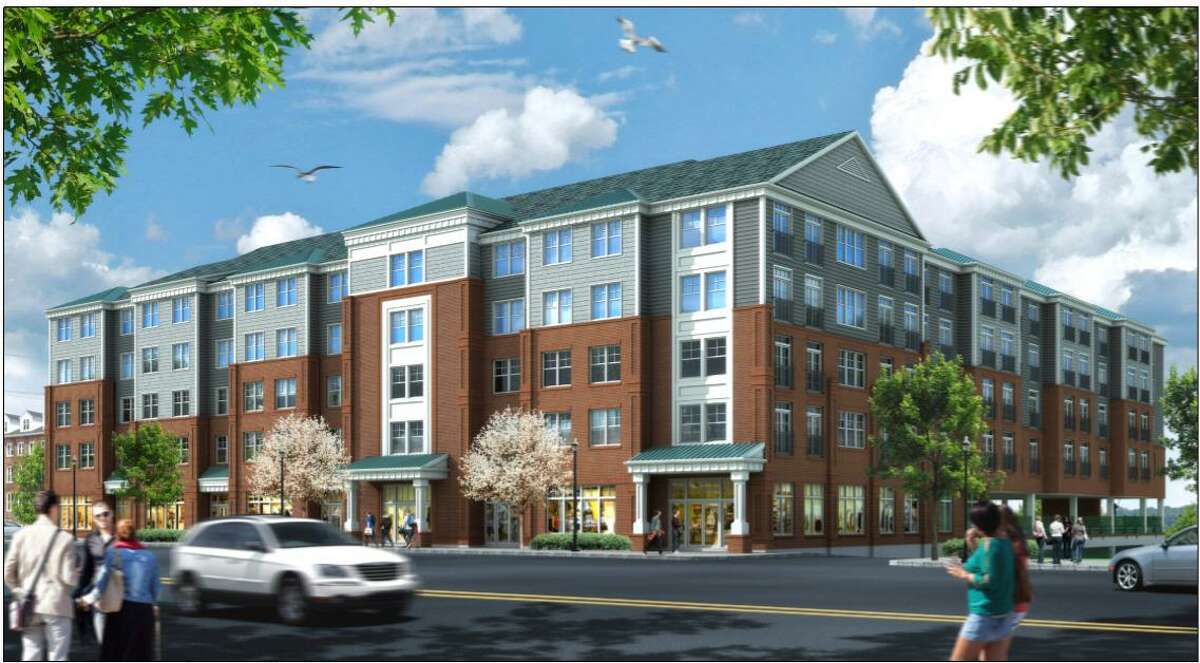 Rendering of the proposed Riverview Park Royal, a five-story structure at 113 to 123 Canal St.