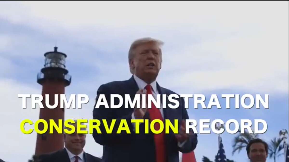 A video extolling the Trump administration's conservation record was posted on official Department of the Interior social media accounts.