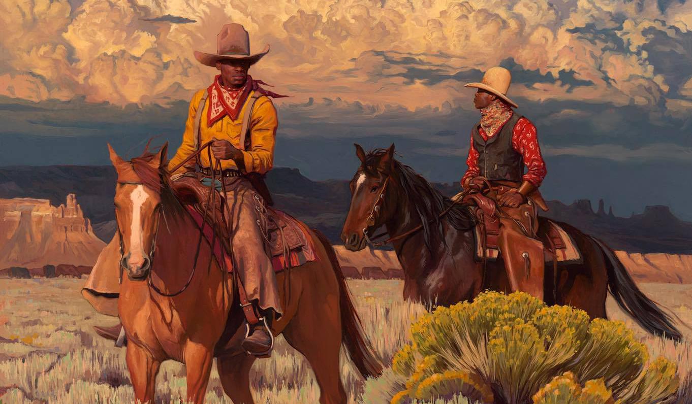 Artist diversifying Western art with Black cowboy painting donated to