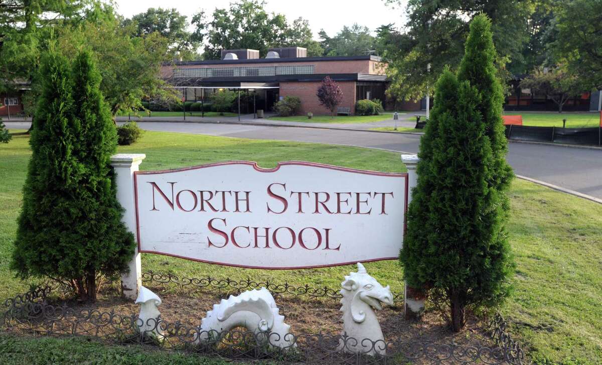 Exterior of the North Street School building in Greenwich, Tuesday, Aug. 7, 2012.