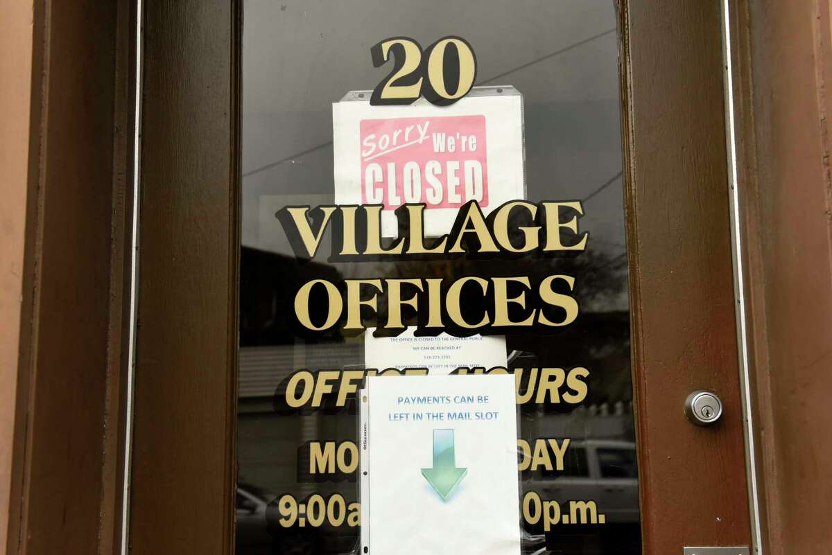 Exterior of Green Island Village Offices on Friday, Oct. 30, 2020 in Green Island, N.Y.  Offices were shut Dec. 27, 2021 after three employees tested positive for COVID-19. (Lori Van Buren/Times Union)