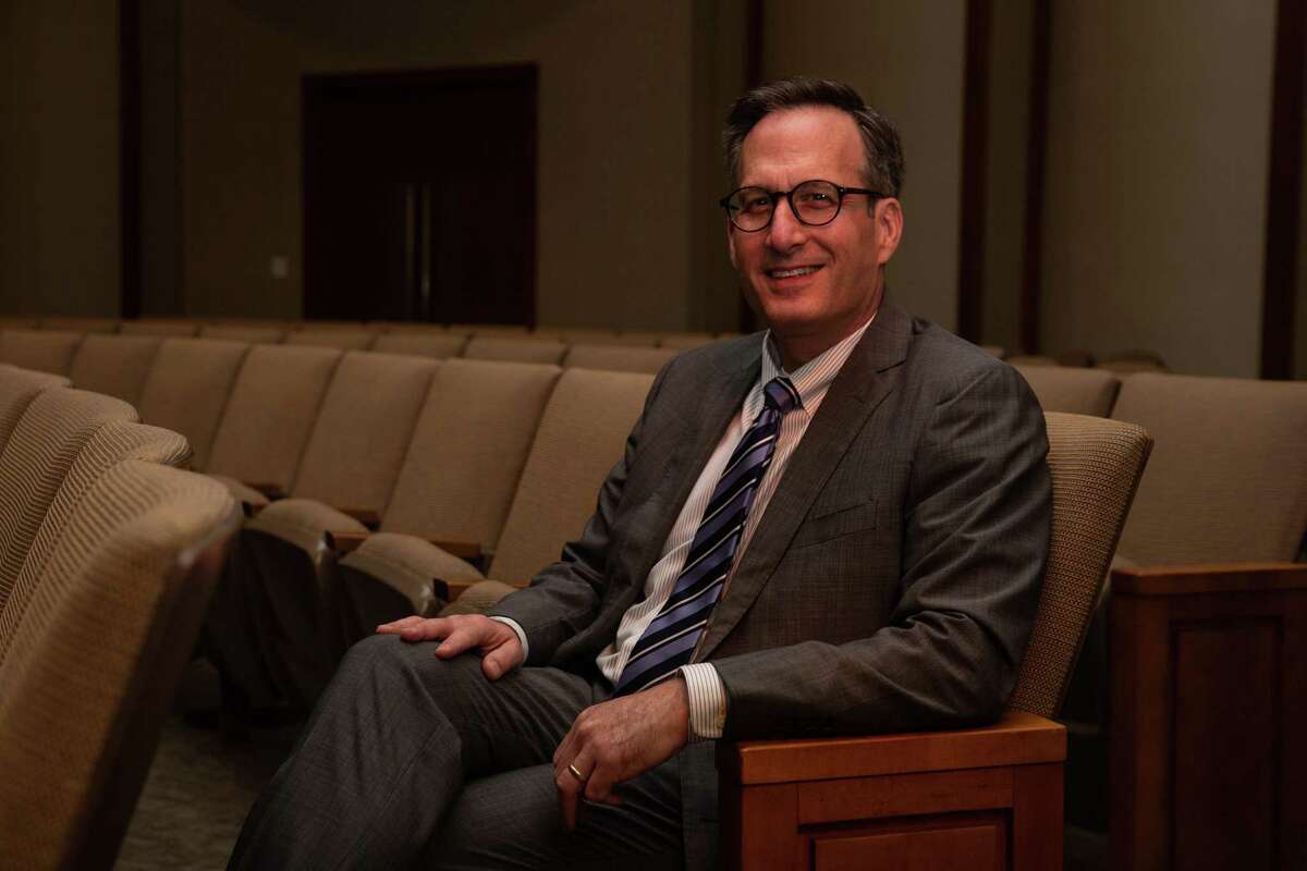 Rabbi David Lyon poses for a portrait at Congregation Beth Israel on Oct. 14, 2020. Rabbi Lyon will succeed Rabbi Karff in the Three Amigos, partnering with Rev. Lawson and Archbishop Fiorenza to continue their interfaith work in social justice.