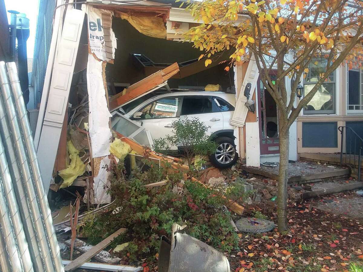 A 20-year-old Portland man was arrested after the vehicle he was driving crashed into the Westville Dental building on Whalley Avenue early Saturday morning, on Oct. 30, 2020, police said. At 2:08 a.m., police responded to a security alarm at 881 Whalley Ave. The driver, who was found in the basement, was charged driving under the influence of alcohol or drugs.