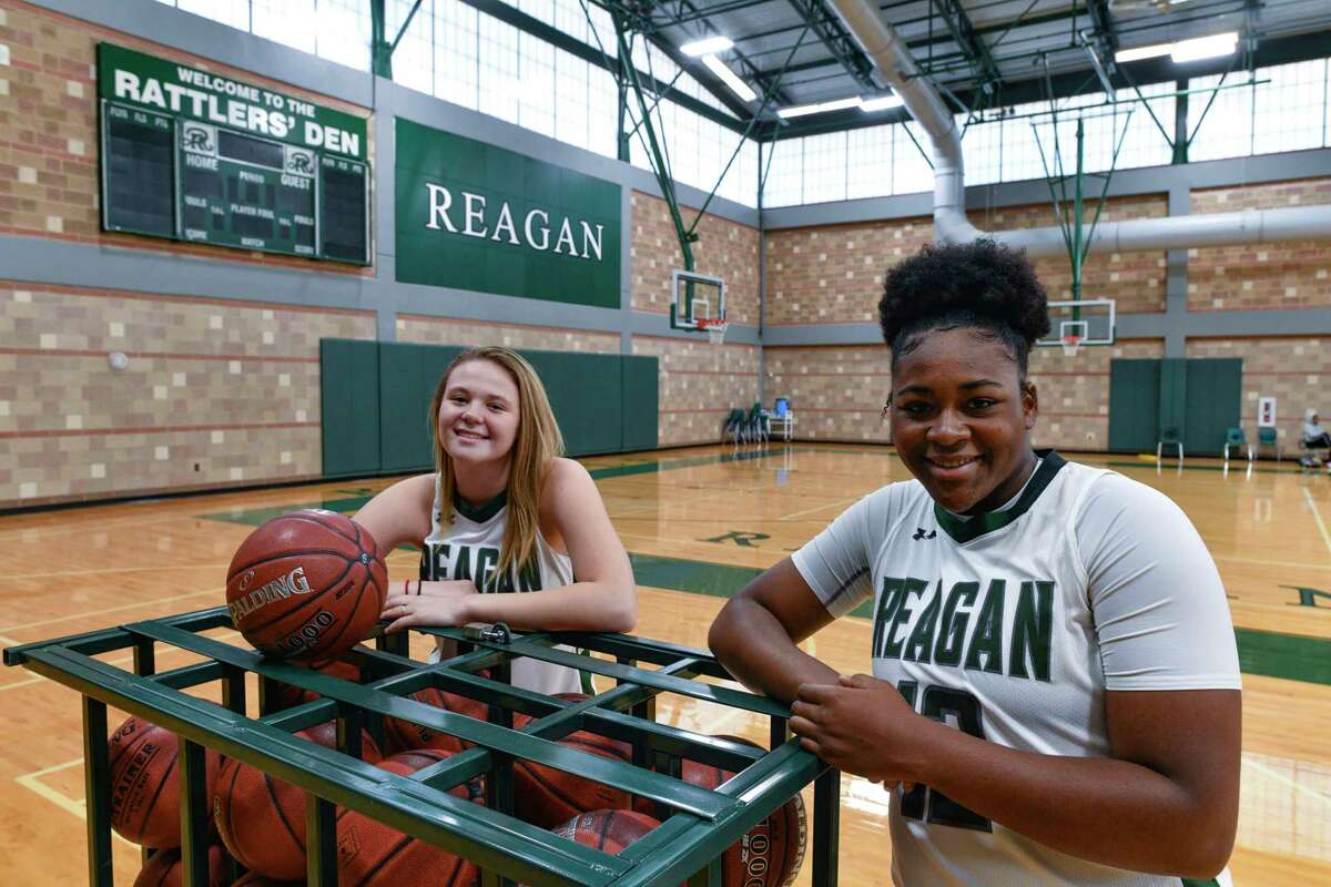 Reagan sophomore Samantha Wagner, left, is the No. 4 recruit for the 2023 class and committed to Baylor since she was in eighth grade, while junior Christeen Iwuala has about 20 D-I offers.