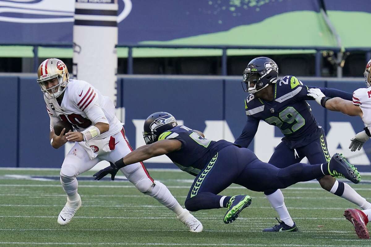 Jimmy Garoppolo, George Kittle injured as 49ers lose to Seahawks - Sports  Illustrated